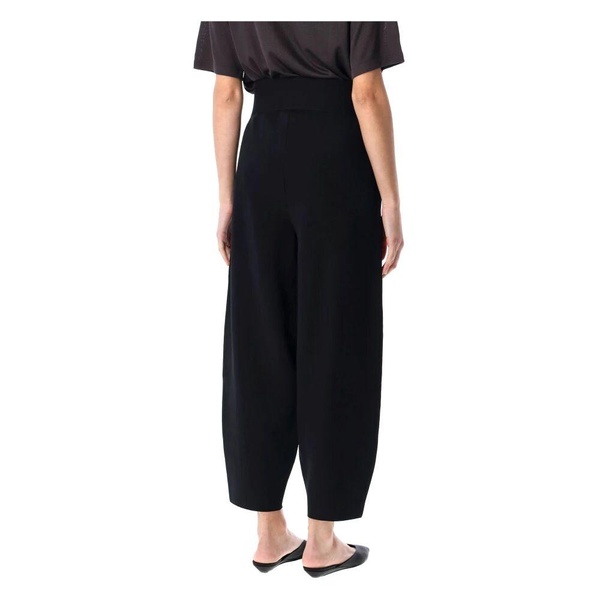 Navy Tapered Trousers Stylish Silhouette
