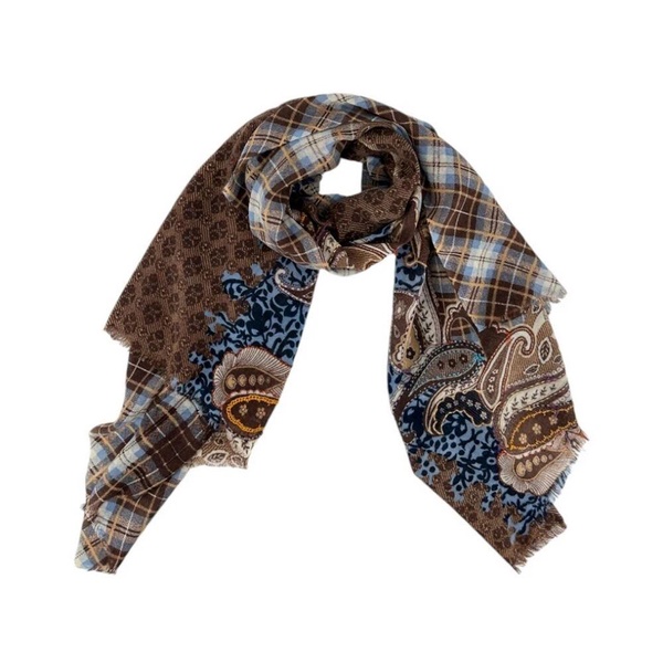 Plaid Wool Scarf