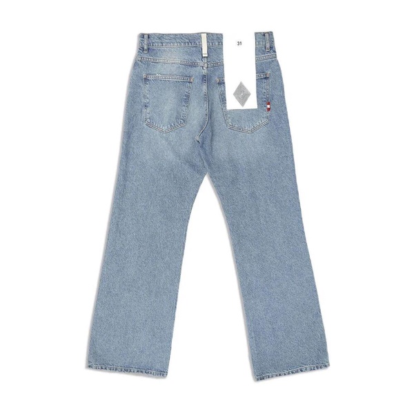 Flare Denim Pants with Pockets