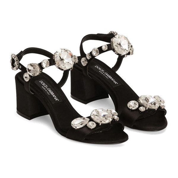 Crystal Black Sandal