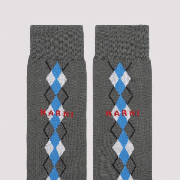 Neutral Grey Cotton Socks