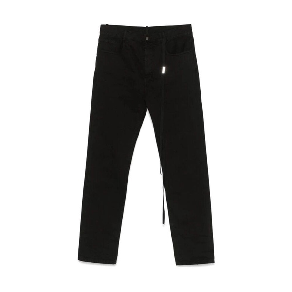 Black Classic Five-Pocket Jeans