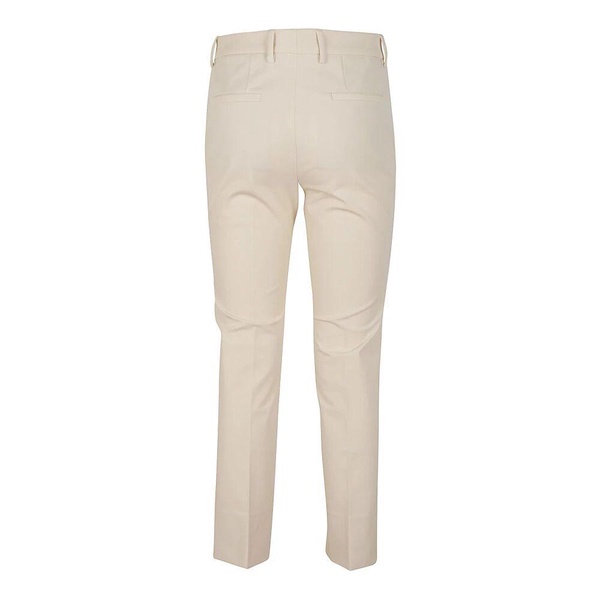 Light Beige Cotton Stretch Gabardine Pants