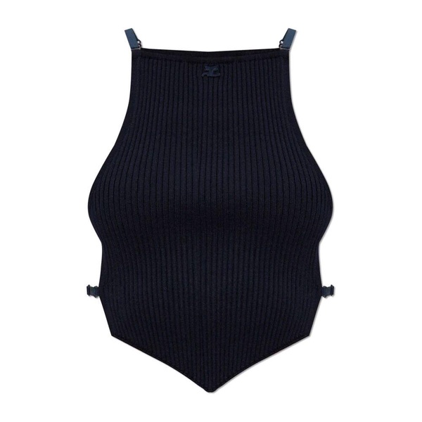 Top with side slits