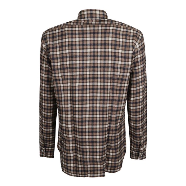 Brown/Beige Neck Shirt