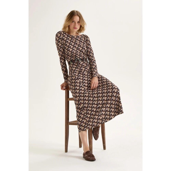 Jersey Boat-Neck Dress