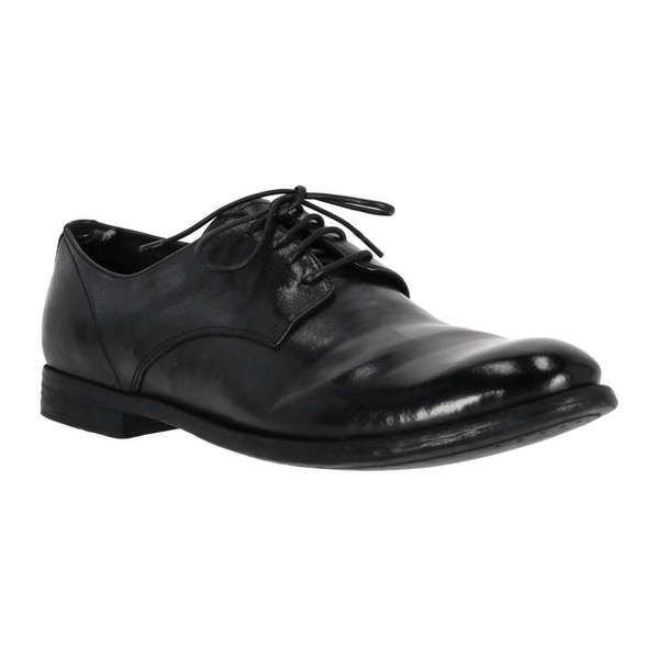Black Flat Shoes Derby Arc