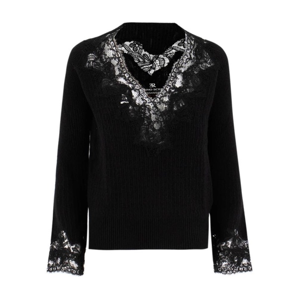 V-neck Lace Sweater