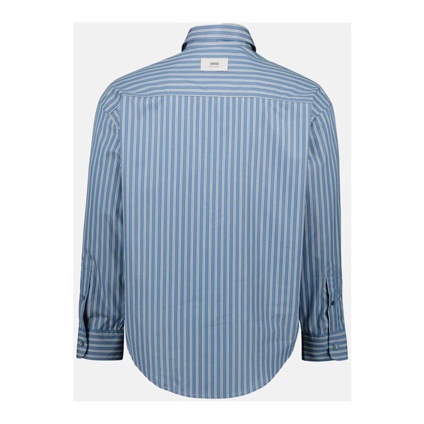 Blue and white striped shirt