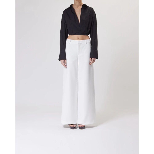 Black Cropped Shirt with Hook Closure