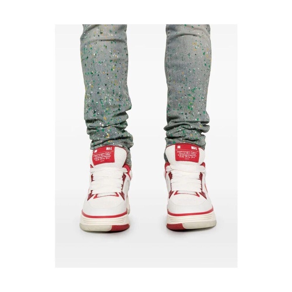 Light Blue Paint Splatter Skinny Jeans