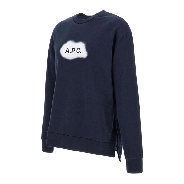 Blue Cotton Sweatshirt for Men