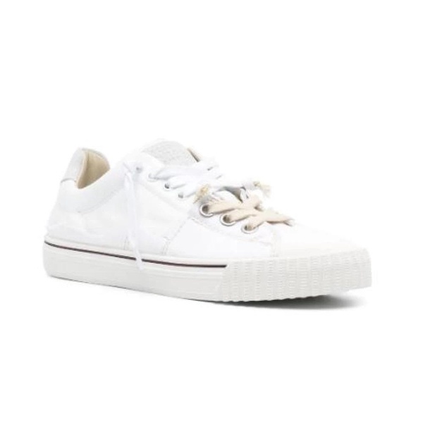 Distressed White Evolution Sneakers