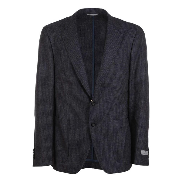 Gray Wool Two-Button Jacket