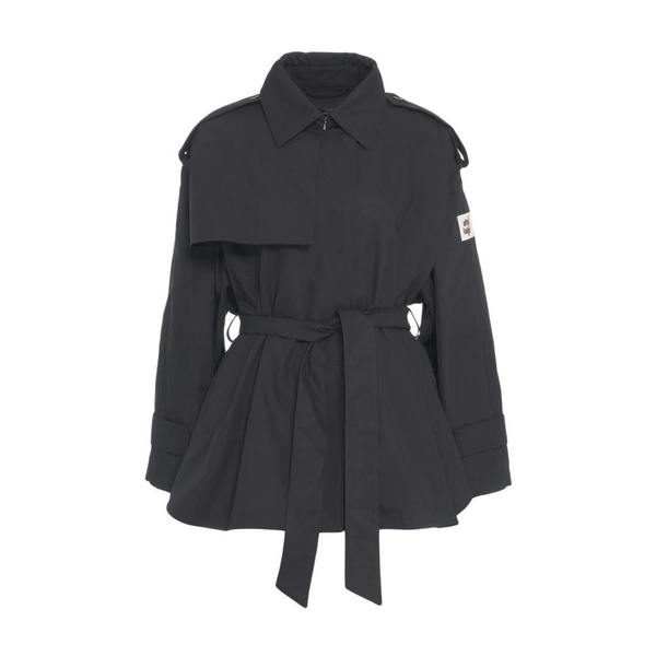 Black Short Trench Coat Stylish Layering