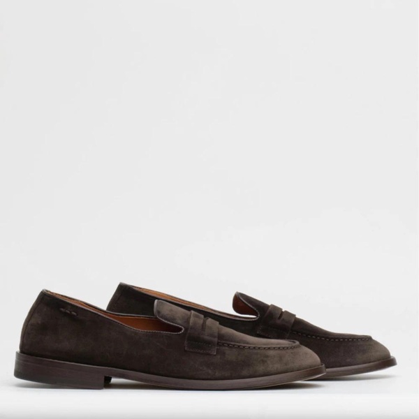 Suede Moccasin Dark Brown