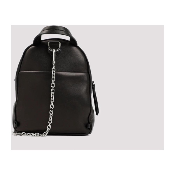 Black Leather Bucket Bag & Backpack