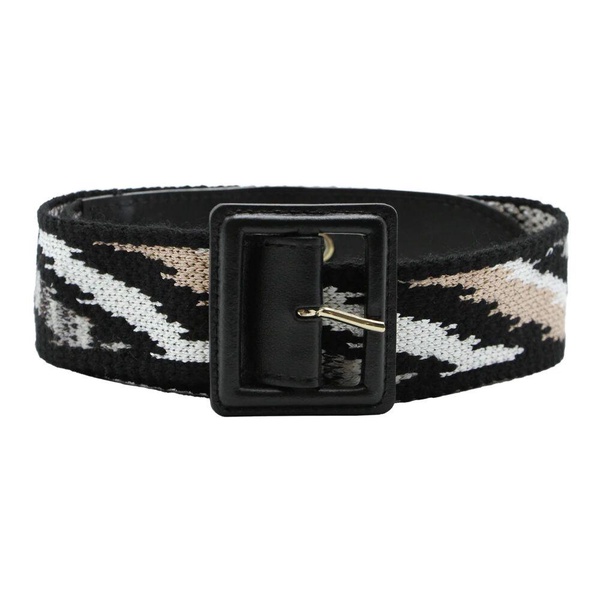 Knitted Elasticated Leather Belt