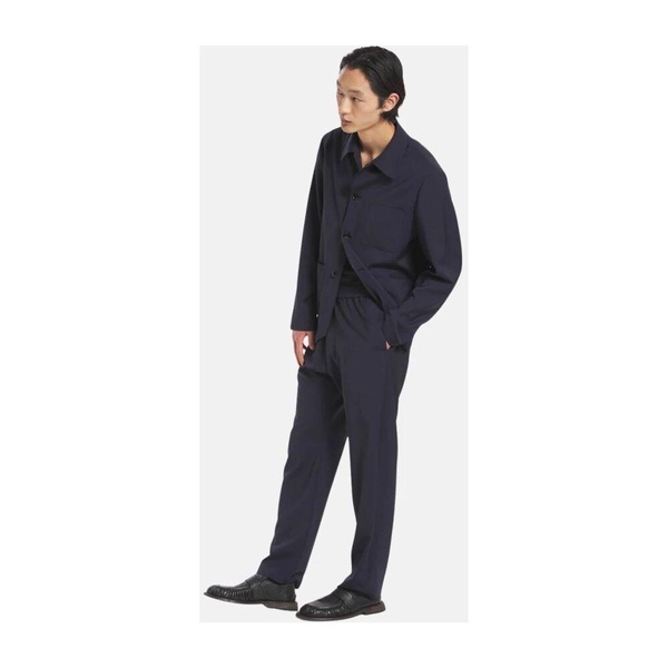 Fresco Lana Overshirt with Button Closure