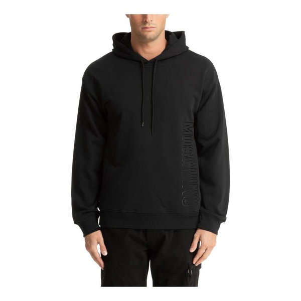 Drawstring Plain Logo Hoodie