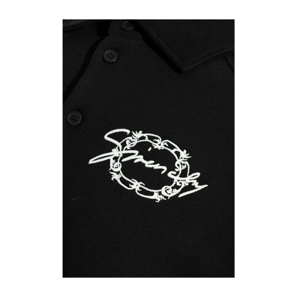 Polo Sweatshirt with Stylish Embroidery