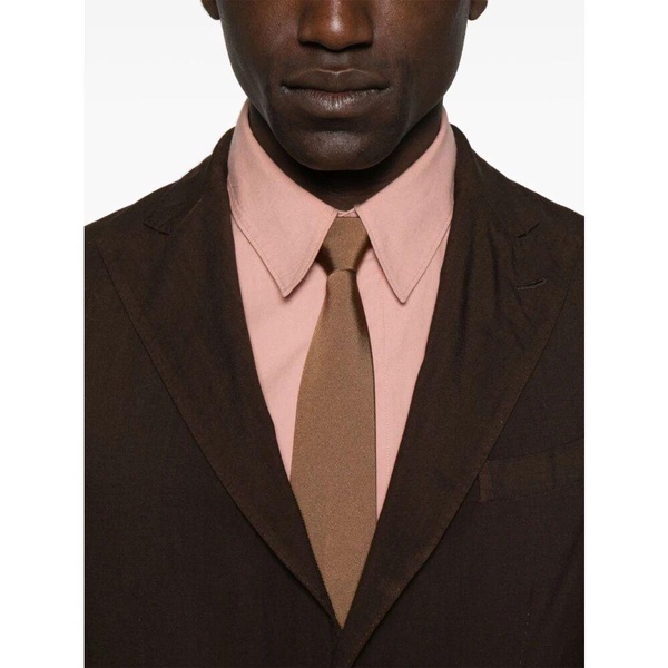 Coffee Suit with Button Fastening