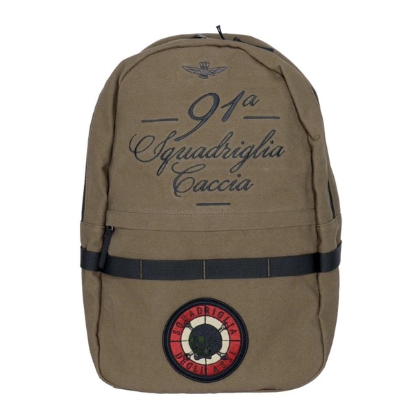 Military Style Green Backpack with Embroidery