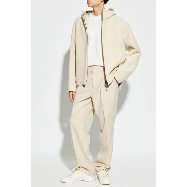 Wool jacket with hood