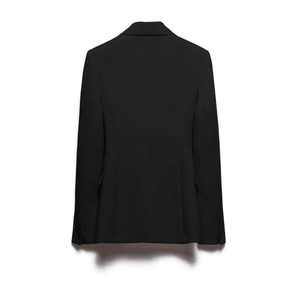 Black Bella Blazer with Peak Lapels