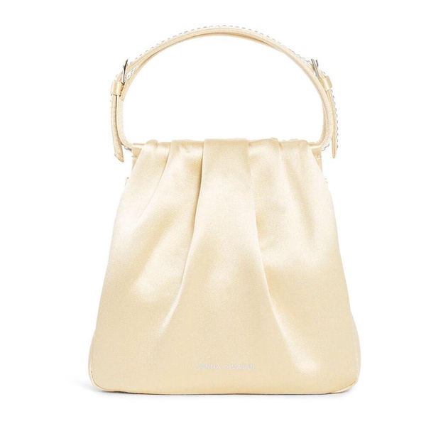 Crystal Satin Top Handle Bag