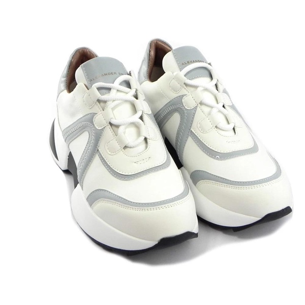 Blue and white stylish shoes
