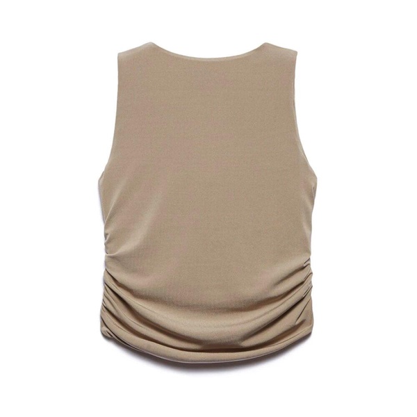 V-neck Demi Top in Stretch Fabric