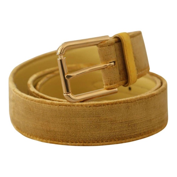 Velvet Gold Metal Logo Belt