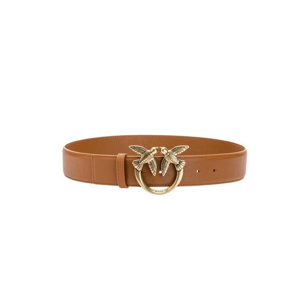 Silky Leather Love Birds Belt