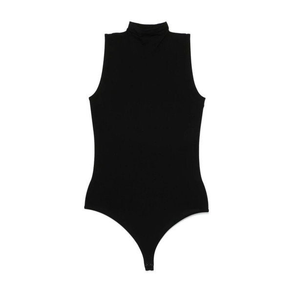Black Sleeveless High Neck Top