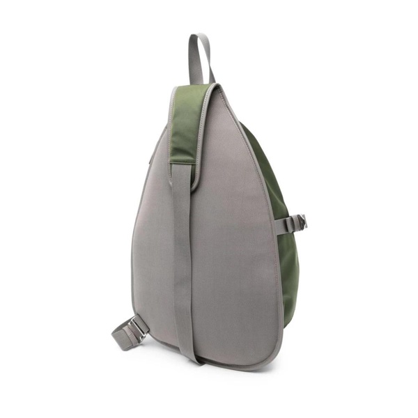 Green Shell Side Zip Backpack