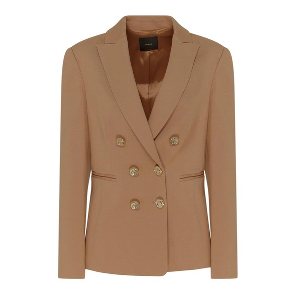 Brown Double-Breasted Blazer