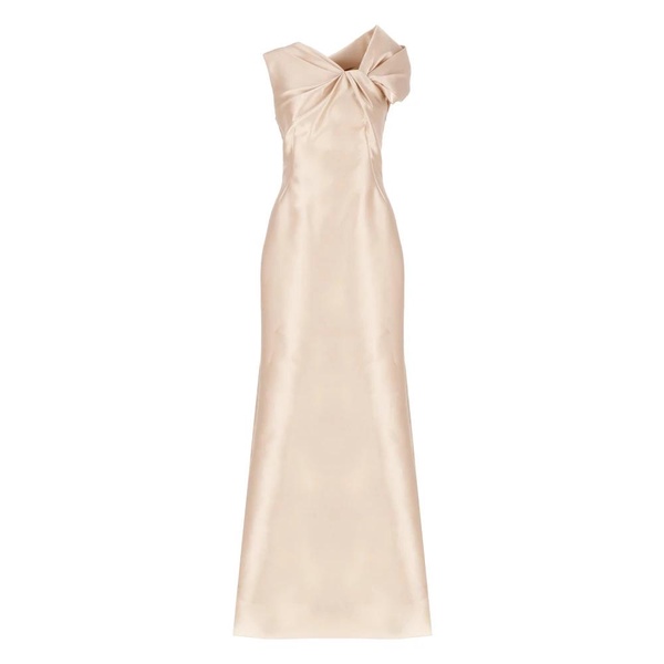 Elegant Ivory One Shoulder Dress