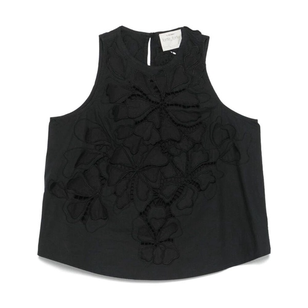 Black Top with Keyhole Detail