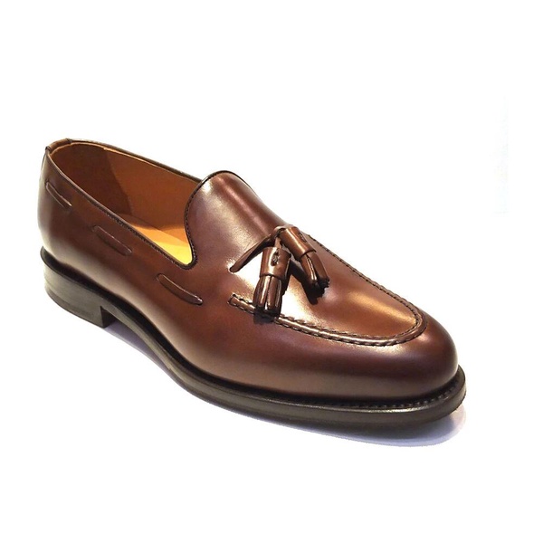 Vegan Leather Tassel Loafers Men