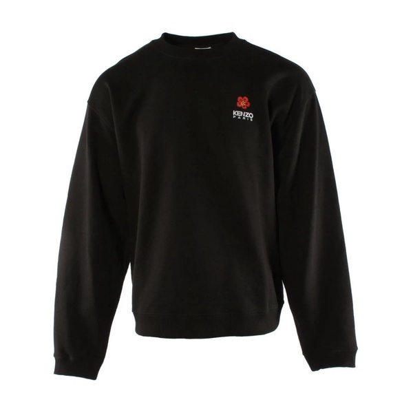 Black Cotton Sweater for Men