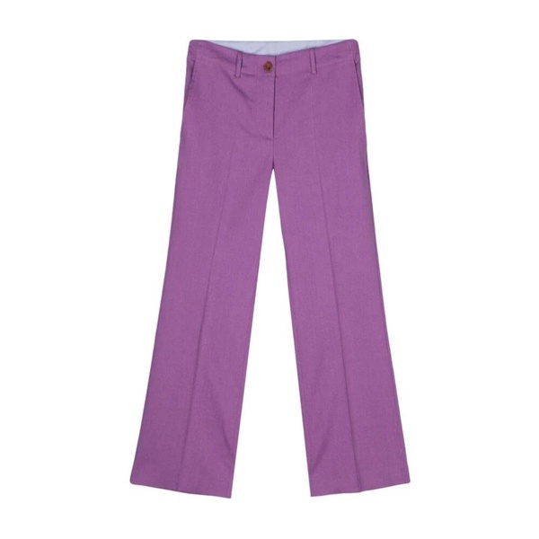 Cropped Stretch Trousers Orchid