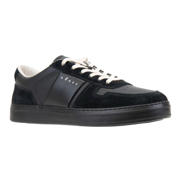 Leather Lace-Up Sneakers