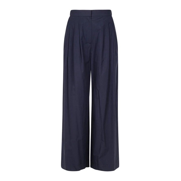 Wide Leg Poplin Palazzo Pants