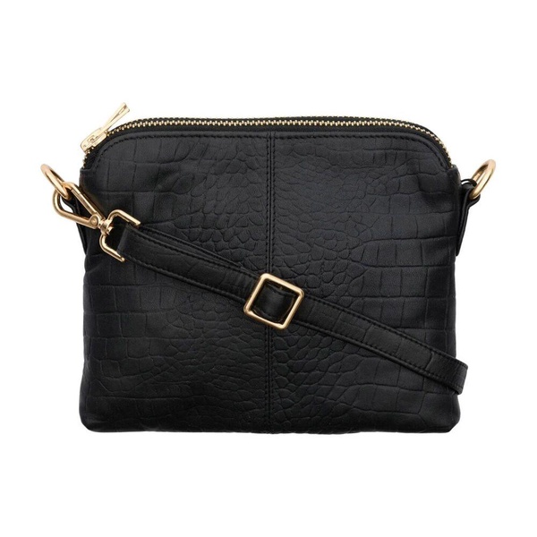 Croco Print Clutch