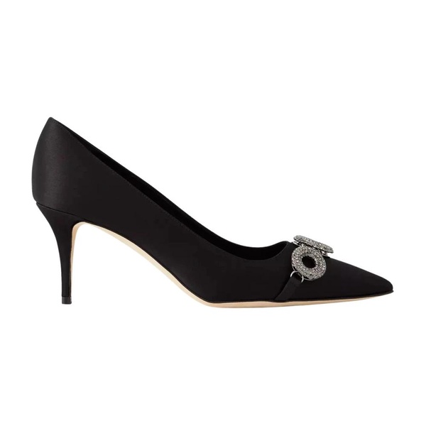 Satin Crystal Pumps