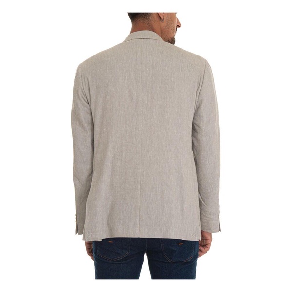 Linen Wool Jacket with Patch Pockets