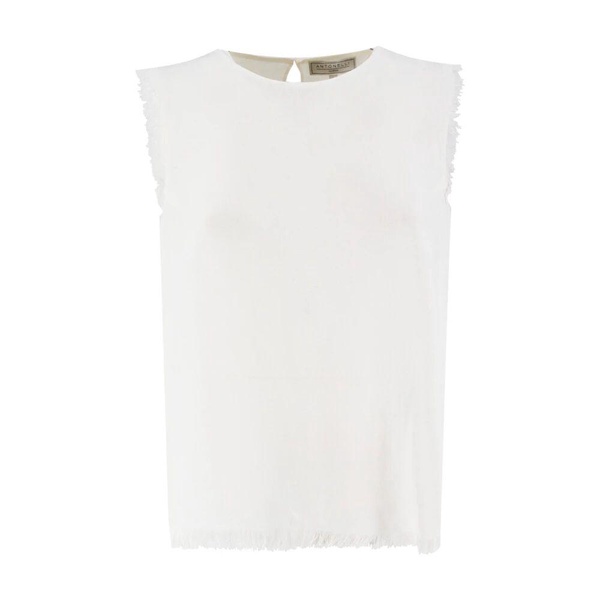 Linen Fringed Top