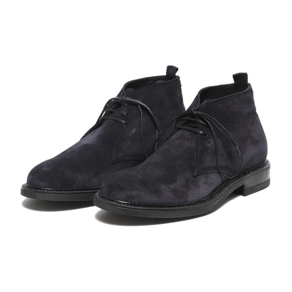 Blue Suede Ankle Boots Stylish