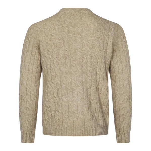 Beige Wool Cashmere Sweater Regular Fit